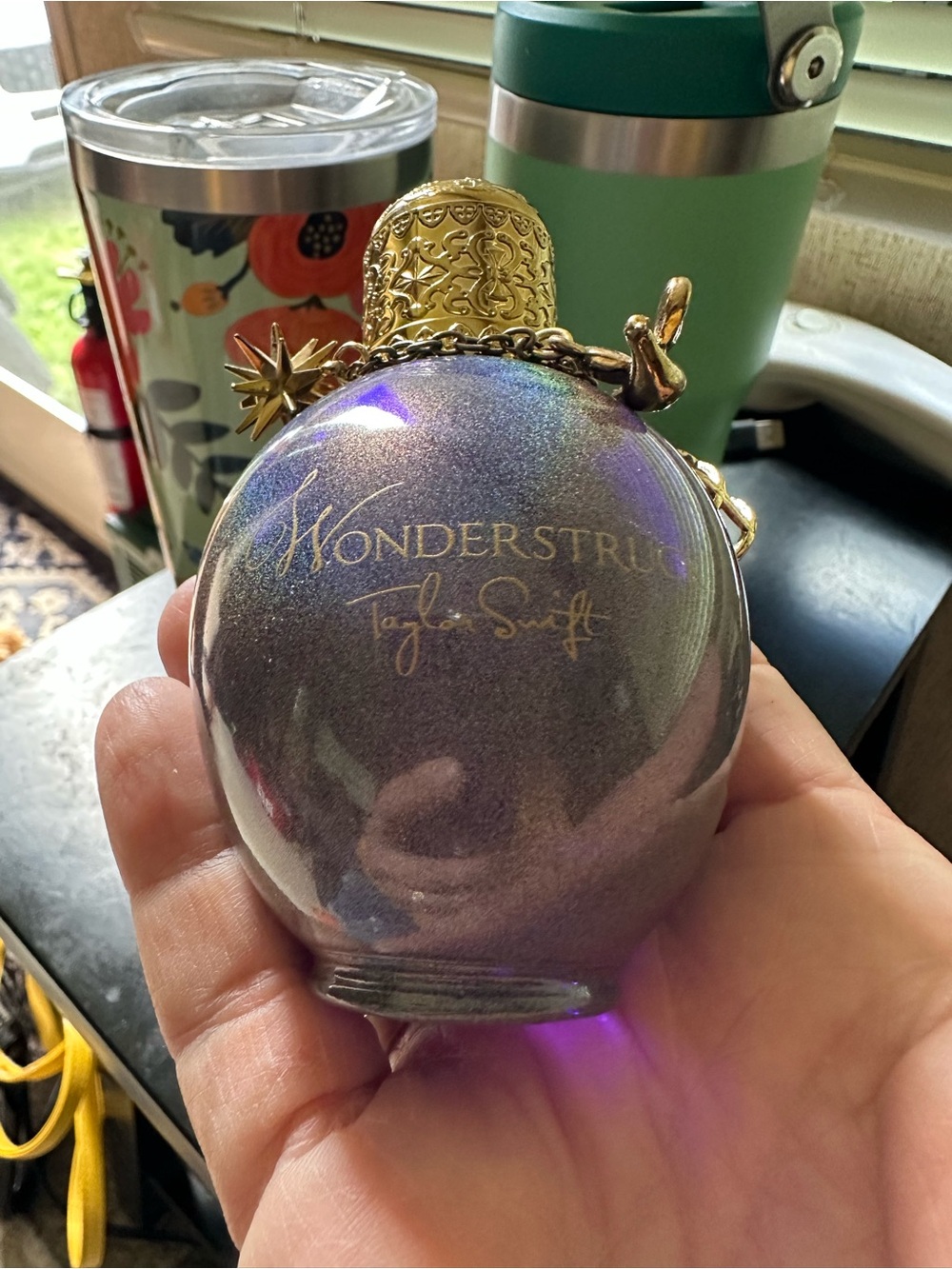 Taylor Swift Wonderstruck Purple & Gold three charms. Used,about 3/4 full 1.7 oz - Picture 5 of 7